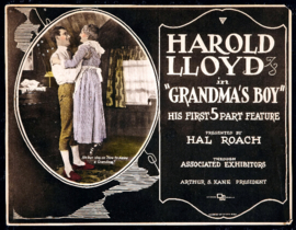 Nr. H6000 - Super 8 sound -  Grandma's Boy (1922)Harold Lloyd de COMPLETE film speelduur 60 minuten | Comedy, Family | zwartwit met bijgevoegd geluid 3 reels a 120 meter