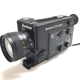 Sankyo EM-60 XL Super 8 camera met  Sankyo Zoom 1,2 / 7,5 - 45 mm, verder vele mogelijkheden, motorisch in order, belichtingsmeter oke, verder in goede staat