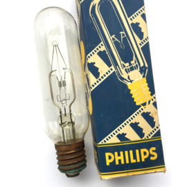 R.375 -- Philips projectielamp Typ.75G  30V - 30A E40 zeldzame lamp lengte ca. 22,5 cm dikte ca.6 cm.