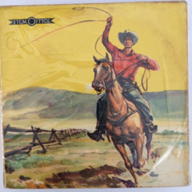 Nr.1224--9,5mm speelfilm-- Kit Carson Western , zwartwit silent bestaat uit 2 delen van ca.120 meter in orginele Film Office dozen