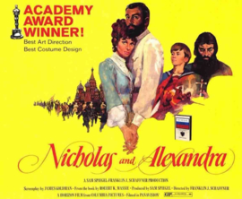 A0241 --16mm--  Nicholas and Alexandra (1971) biografie / drama, speelduur 189 minuten, mooi van kleur en Engels gesproken, compleet met begin/end titels, op 4 spoelen en in doos