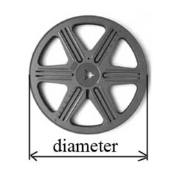 SUPER 8  losse spoel voor super 8 film projectoren,  diameter 12,8 cm. is ongeveer 50 meter film is o.a. geschikt voor o.a. de Reflecta filmscanners, prijs per stuk