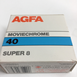 Super 8 Agfa moviechrome 40 Super 8 opname film, in orginele gesloten verpakking , old stock overdatum