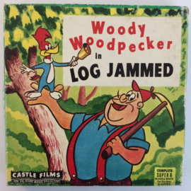 Nr.6747 --Super 8-- Woody Wood Pecker Log Jammed, zwartwit silent 60 meter in orginele fabrieks doos bestellen klik op foto