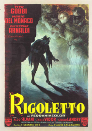 A0243 --16mm-- Rigoletto e La Sua Tragedia  1956, musical/romance, prachtig van kleur, speelduur 91 minuten en Engels gesproken, compleet met begin/end titels op spoelen en in doos