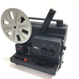 Nr.8627 Bauer T600 Stereosound voor Super 8 mm film, lamp: 150 W , 15 V , EFR, muziekvermogen 2 x 20 W projector heeft service beurt gehad en werkt naar behoren