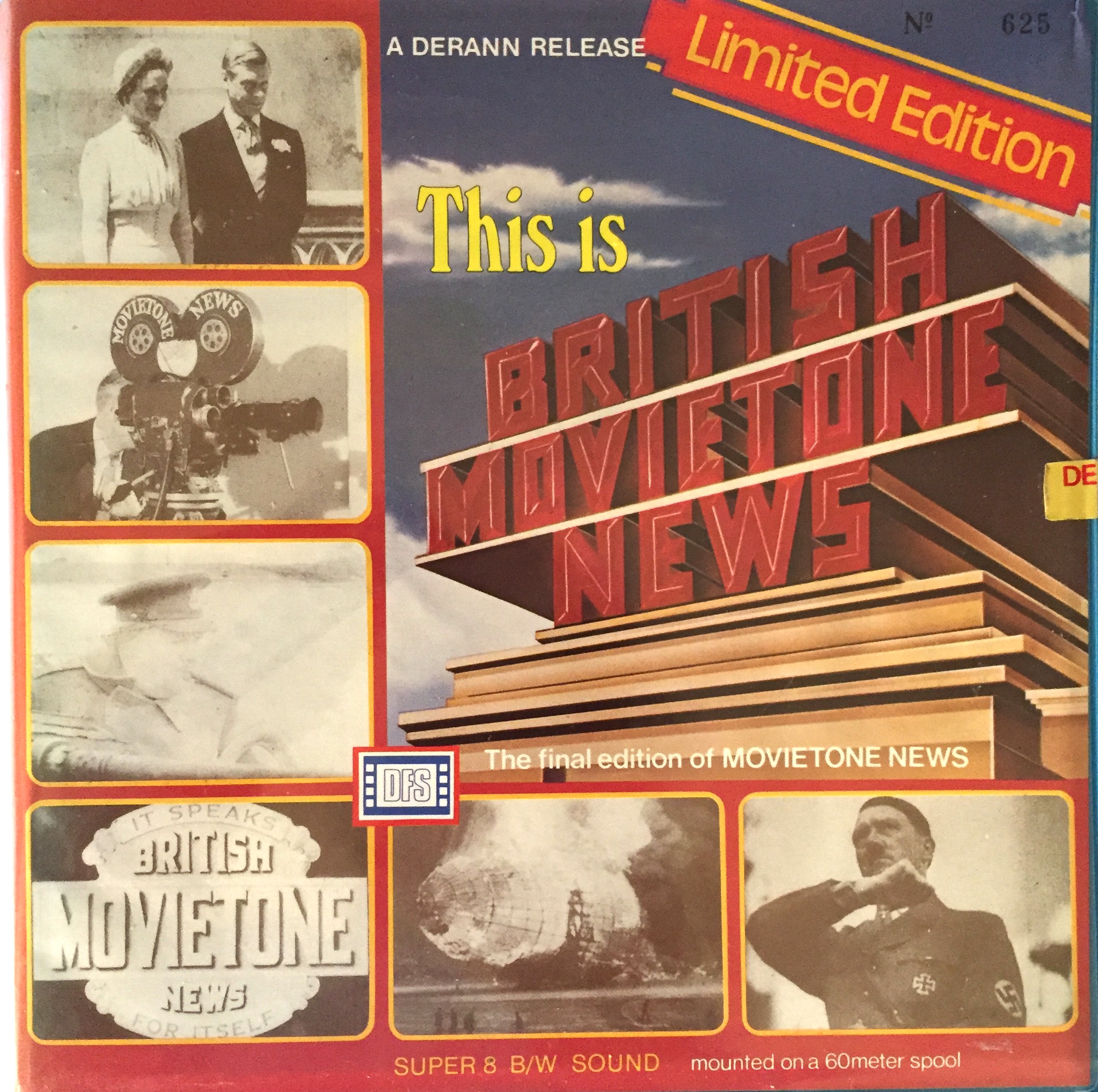 Nr.179 --Super 8 Sound,British movietone news , 60 meter zwartwit met Engels geluid