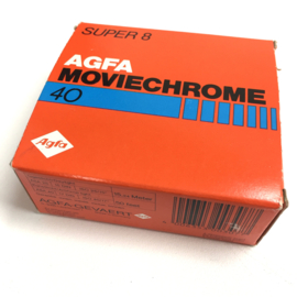 Super 8 Agfa moviechrome Super 8 opname film, in orginele gesloten verpakking , old stock overdatum