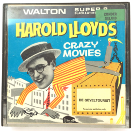 Nr.7294 --Super 8 silent-- Harold Lloyd de Geveltourist op 50 meter spoel zwartwit silent  op spoel en in orginele doos