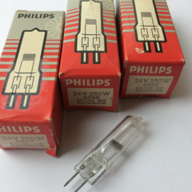 Nr. R092 -- halogeenlampje Philips/Osram zonder spiegel 24 volt 250 watt EVC 7748
