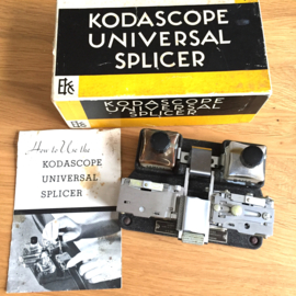 Kodascope universal splicer voor N8 en 16 mm films met orginele doos
