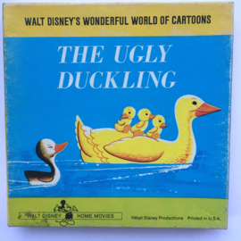 Nr.7182 Super 8  -- The Ugly Duckling Walt Disney, ongeveer 50 meter zwartwit silent op spoel en in orginele doos, Engels geluid