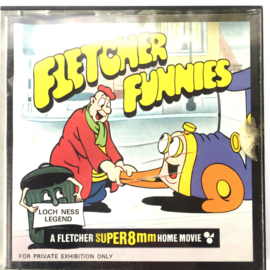 Nr.6931 --Super 8 Silent, Loch Ness Legend Fletcher Funnies Cartoon, 60 meter mooi van kleur met Engels geluid, in de orginele doos