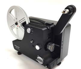 Nr.8722 -- Bolex 18-6 Multispeed standaard 8 mm super 8 mm films zonder geluid met Bolex Hi Fi f: 1.6 F: 17-30 m 100W halogeenlamp, heeft service beurt gehad en is in goede staat