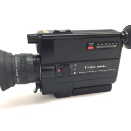 mooie Canon 310XL super 8 camera met canon zoomlens 8.5-25mm 1.0 macro, getest motorisch en belichtingsmeter zijn in orde, verder in goede staat