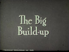 K.158 --16mm-- The Big Build-Up (1942) - Puddy the Pup Terry Toon mooi zwartwit, muziek, Engels compleet op spoel