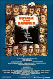 A0257 --16mm- Voyage of the Damned (1976) met o.a.  Faye Dunaway, Orson Welles Reis der Verdoemden  Drama / Historisch speelduur| 155 minuten, mooi van kleur en Engels gesproken, geen ondertitels  compleet met begin/end titels op 4 spoelen en in doos