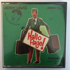 Nr.6615 --Super 8 Sound, Hallo Page, Jerry Lewis, Zwartwit Duits gesproken speelduur ongeveer 18 minuten (120m.), in orginele fabrieks doos