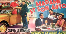 Nr.2214 --16mm-- Madame et son auto(1958) mooie orginele zwartwit film, met Sophie Desmarets Jacques Morel, orgineel Frans gesproken met Nederlandse ondertitels, speelduur 102 min.compleet met begin/end titels op 2 spoelen in doos