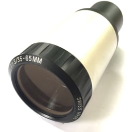 Nr. LE-111 --16mm  Projectielens  prachtige BAUER Zoomlens voor 16 mm projectoren zoomlens -1:6  Bauer-Vario 16 ,  35 - 65mm diameter 42,5 mm voor o.a.de Bauer/Eiki/hokushin projectoren