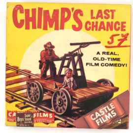 Nr.7022 --Super 8 Silent - Castle film  Chimp's Last Chance, goede kwaliteit zwartwit Silent ca 60 meter  in orginele doos