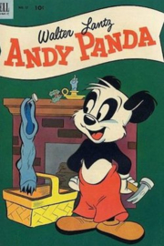 K.142 --16mm--Andy Panda ,,Fish Fry,,1944 tekenfilm, goed van kleur, Engels gesproken compleet begin/end titels Engels gesproken speelduur ca.6 minuten op kern