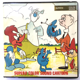 Nr.7091 --Super 8 sound -Cartoon Sleep Slip-up, Kleur Engels geluid ca 60 meter op spoel in  doos