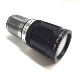 PL046 -- 16mm Eiki basis lens met zoomconverter geheel zwart, lensen zijn in goede staat