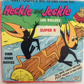 Nr.6721 - Super 8 , Heckle and Jeckle Log Rollers zwartwit Silent in orginele fabrieks doos