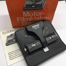 Hahnel Kollmatic AMS80 motor aangedreven plakpers voor Super 8  films in zeer goede staat incl.handleiding en in orginele doos