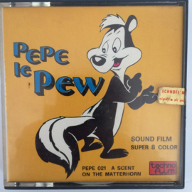 Nr.6840--Super 8 GELUID-  Pepe Le Pew kleur Engels gesproken  op 60 meter spoel in orginele fabrieks doos