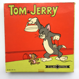 Nr.7202 --Super 8 --Tom en Jerry voeren oorlog, ongeveer 60 meter zwartwit silentop spoel en in orginele doos