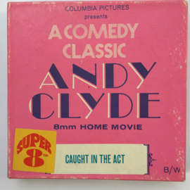 Nr.7284 --Super 8 silent-- Andy Clyde Caught in the Act op 50 meter spoel zwartwit silent  op spoel en in orginele doos
