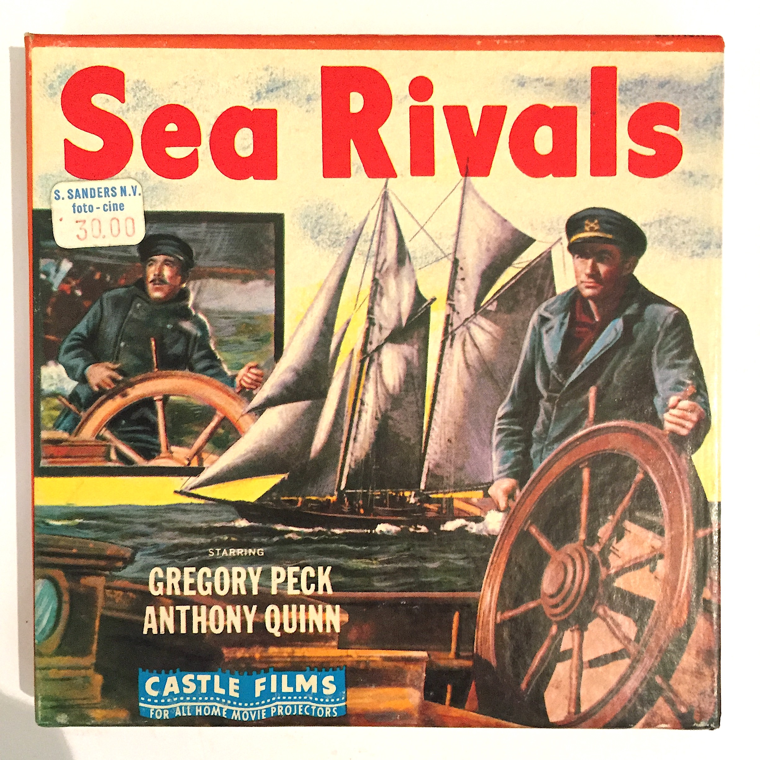 Nr.093-- Normaal 8mm. Silent-- Sea Rivals, Castle film,  60 meter zwartwit in orginele doos