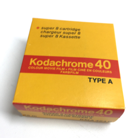 Super 8 Kodachrome 40, Super 8 opname film in orginele gesloten verpakking , old stock overdatum