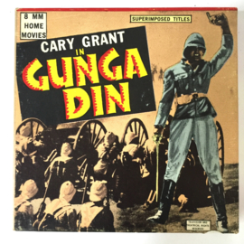Nr.032-- Normaal 8mm. silent--Gary Grant in Gunga Din, 60 meter zwartwit silent op spoel en orginele doos