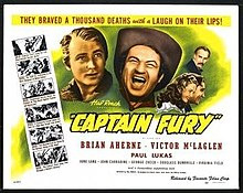 A0246--16mm-- Hal Roach present een klassieker , Captain Fury (1939) een klassieker, speelduur 1uur en 32min | Action, Adventure, (USA) orgineel zwartwit, Engels gesproken met Ned.ondertitels, compleet met begin/end titels op spoel en in doos