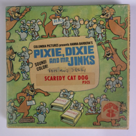 Nr.6775 -Super 8 SOUND - Pixie,Dixie and Mr.Jinks Scaredy Cat Dog (Tom en Jerry kleur met geluid ca 50 meter in orginele doos