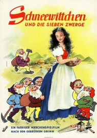 Nr.2170 --16mm-- Snow White and the Seven Dwarfs (1955)speelfilm -  speelduur 76 minuten | kleur en in het Nederlands  nagesyngroniseerd , de liedjes zijn wel in het Engels gezongen, compleet met begin/end titels
