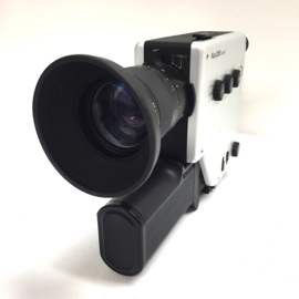 Nizo 2056 Sound  voor super 8 cartridge , lens: Schneider-Kreuznach Macro Variogon f: 1.4 \ F: 7-56 mm, camera met zeer veel mogelijkheden,  zowel motorisch als de belichtingsmeter getest, camera is in goede staat