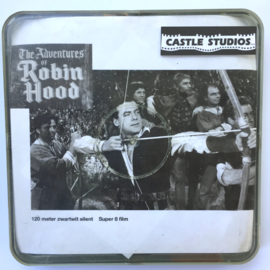 Nr.7010 --Super 8 silent -- The Adventures van Robin Hood  ca 120 meter zwartwit, redelijke tot goede  copy in orginele doos