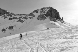 Nr.0401 -- Wintersport jaren '30 mooie documentaire, zwartwit met geluid op 120m.spoel en in doos