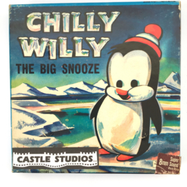 Nr.7020 --Super 8 sound- Castle film  Chilly Willy The Big Snooze goede kwaliteit zwartwit met Engels geluid ca 60 meter  in orginele doos