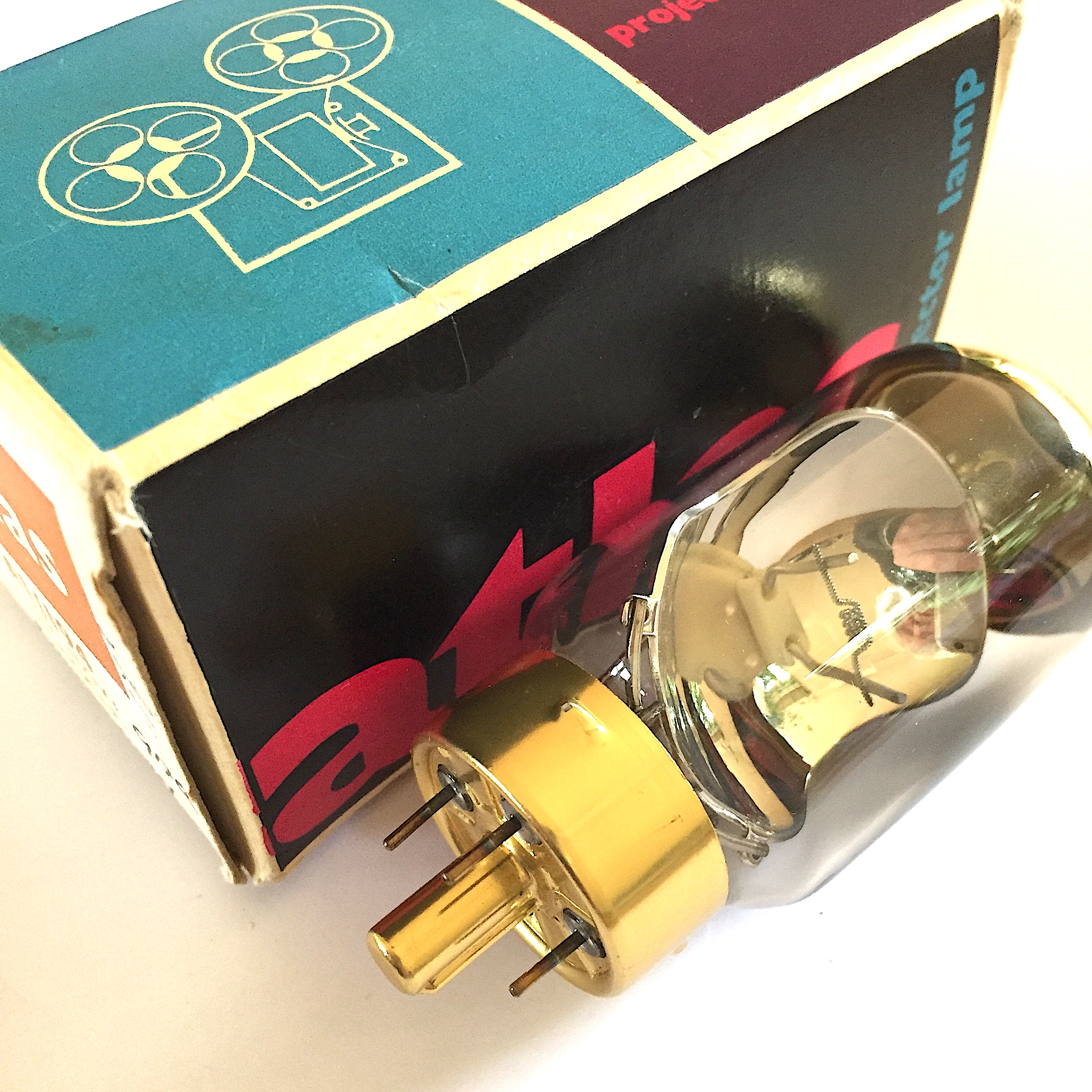 Nr. A046 Atlas projectielamp Lamp 21.5V, 150W  met binnenspiegel G17Q - A1/194