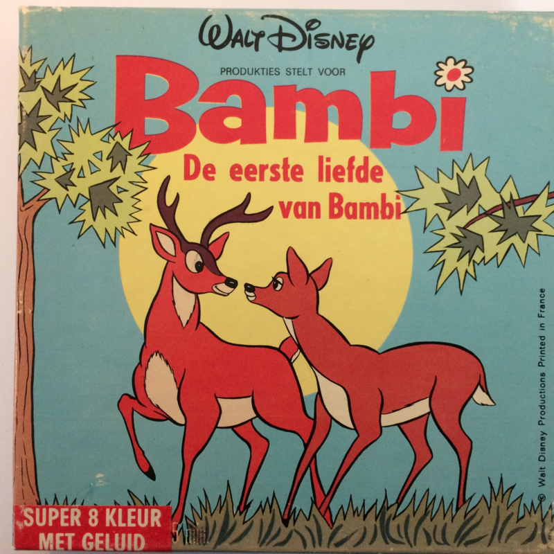 Nr.6686 --Super 8 SOUND-- Bambi, De eerste liefde van Bambie, Walt-Disney 45 meter  kleur Nederlands gesproken, in orginele doos