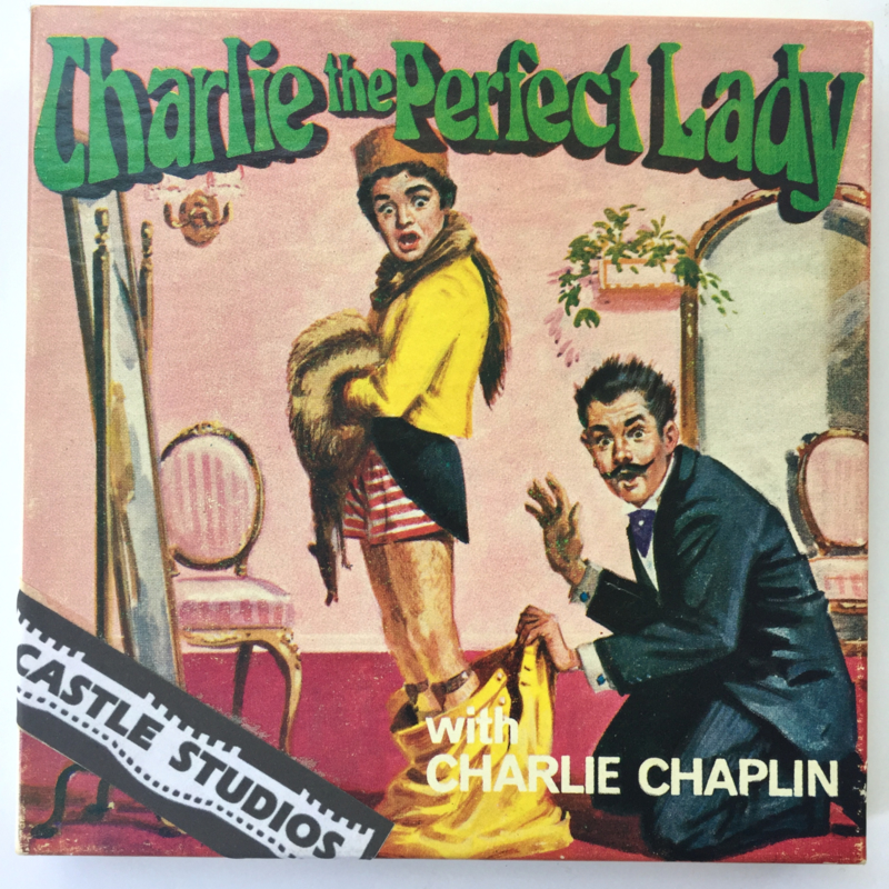 Nr.7058 --Super 8 Silent - Castle film Charlie the Perfect Lady, goede kwaliteit zwartwit Silent ca 60 meter  in orginele doos