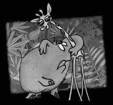 K.149 --16mm-- The Elephant Mouse (1951)tekenfilm, zwartwit Engels gesproken, terrytoons, speelduur ca.6 minuten compleet met begin/end titels op kern