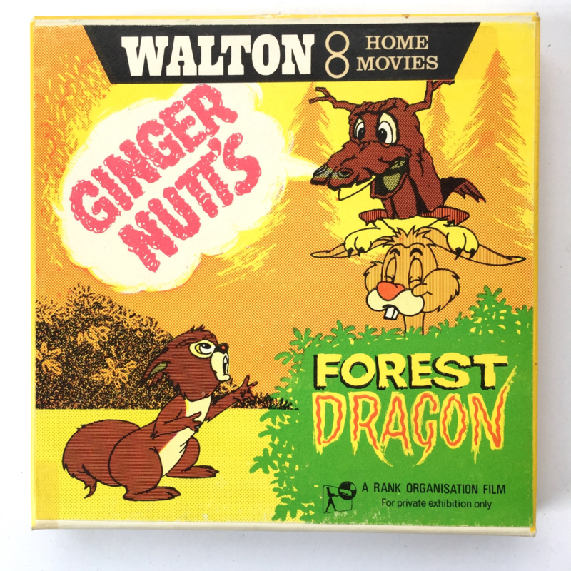 Nr.7280 --Super 8 silent-- Ginger Nutt's Forestr Dragon op 50 meter reelzwartwit op spoel en in orginele doos