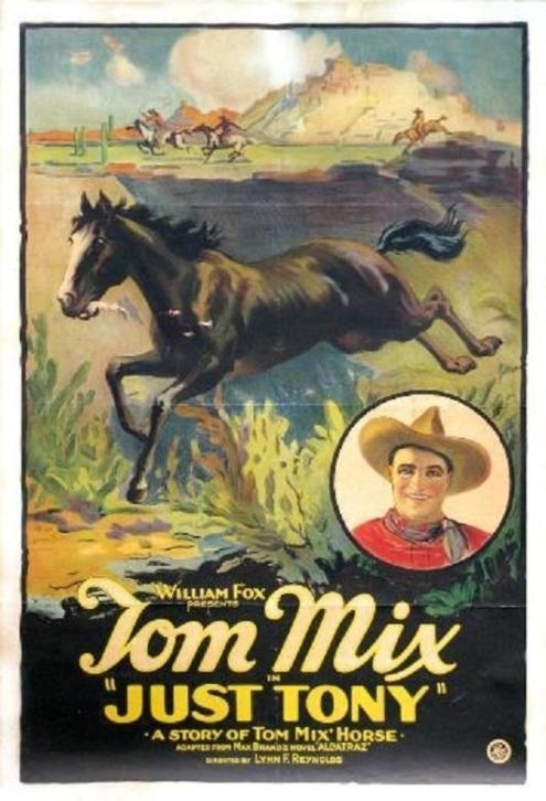 Nr. H6041 --Super 8 Just Tony Western 1922 met Tom Mix  speelduur 70 minuten de COMPLETE film zwartwit orgineel silent Blackhawk films USA in orginele doos