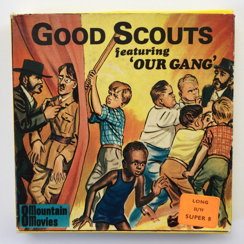 Nr.6730 --Super 8-- Good Scouts, Our Gang, 60m. zwartwit silent in orginele doos